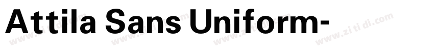 Attila Sans Uniform字体转换